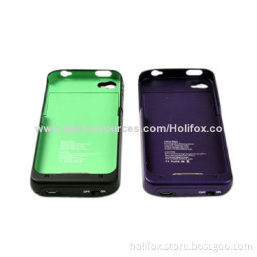 Classic 2,000mAh Power Bank Case for iPhone 4/4S, with USB Cable